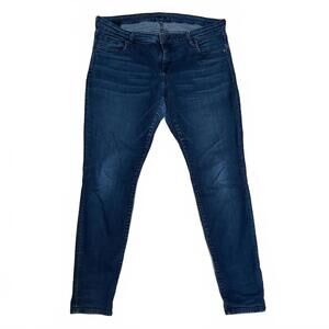 KUT Diana Skinny Jeans Dark Blue Stretch Denim – Women's 14W